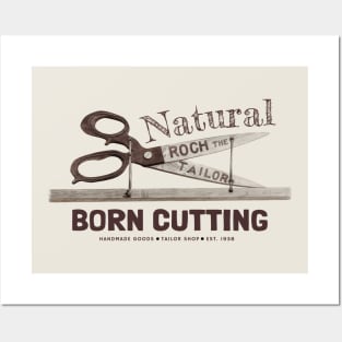 Natural Born Cutting Vintage Scissors Posters and Art